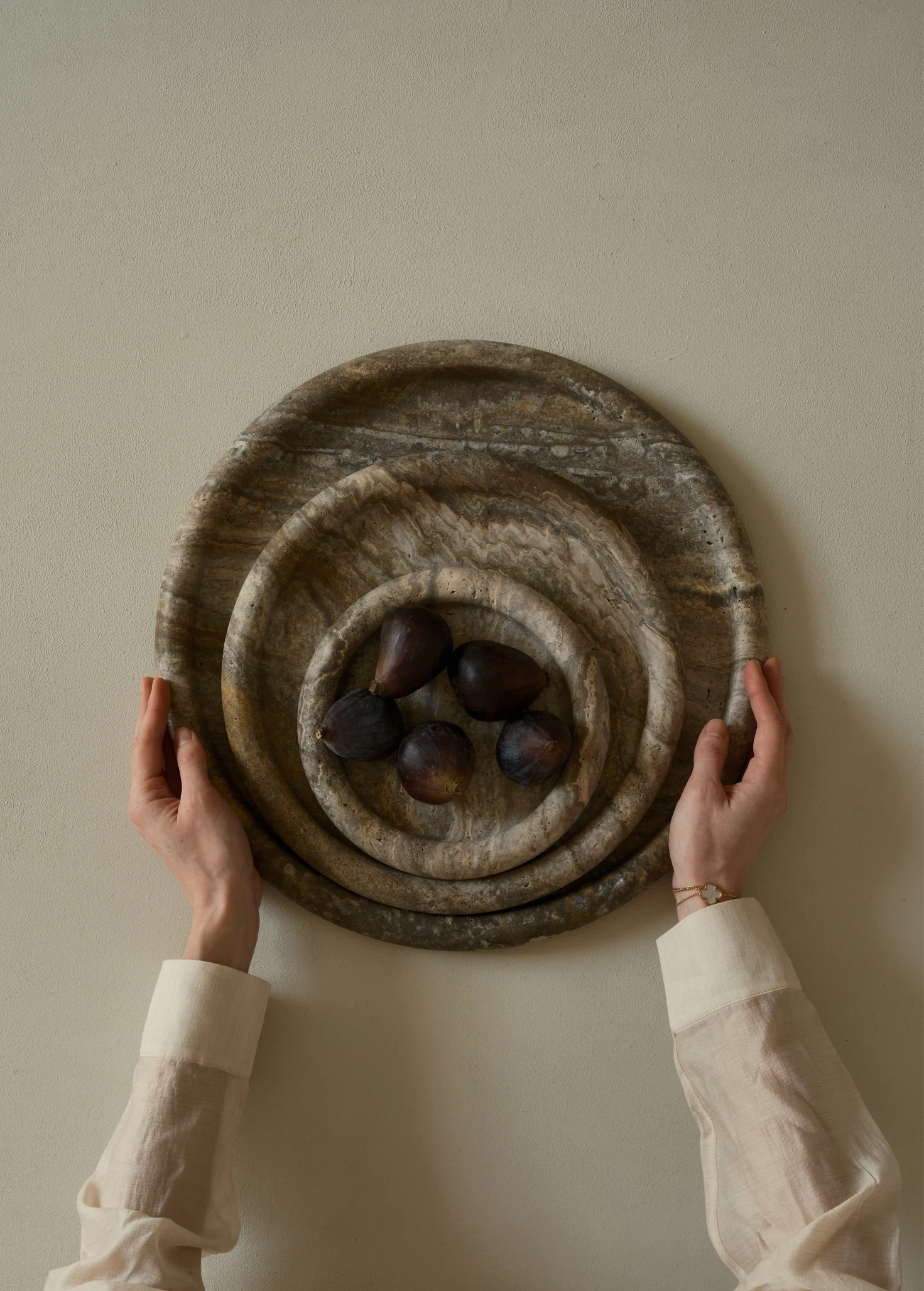 Сет подносов из натурального камня